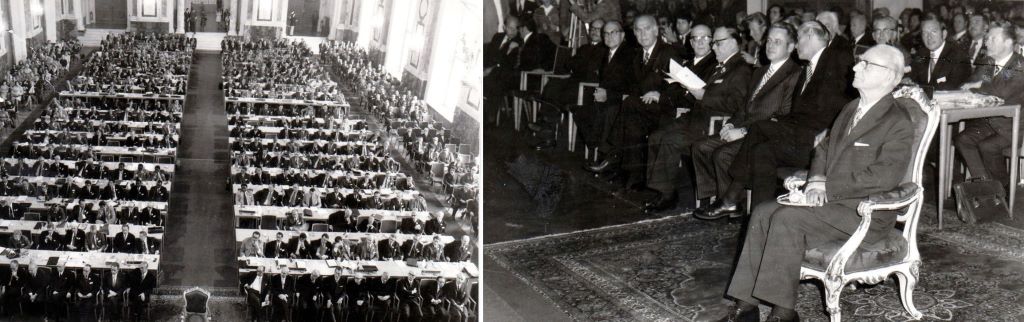 &bdquo;50 Jahre Interpol&ldquo;: Jubil&auml;ums-Generalversammlung 1973 in Wien; Er&ouml;ffnungszeremonie mit Bundespr&auml;sident Franz Jonas