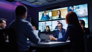 Deepfake-Betrug: Die vermeintlichen Teilnehmer einer Videokonferenz sollen gr&ouml;&szlig;tenteils KI-generierte Nachbildungen von echten Menschen gewesen sein