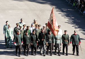 Polizisten und Gendarmen in historischen Uniformen (Umzug anl&auml;sslich 100 Jahre Wiener Sicherheitswache): Die Traditionspflege bekommt einen h&ouml;heren Stellenwert im Innenressort