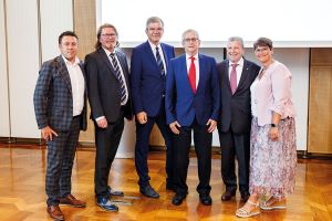 50 Jahre Kriminalpr&auml;vention: Bernhard Schafrath, Andreas Bandion, August Baum&uuml;hlner, Peter Jedelsky, Ernst Geiger, Petra Warisch
