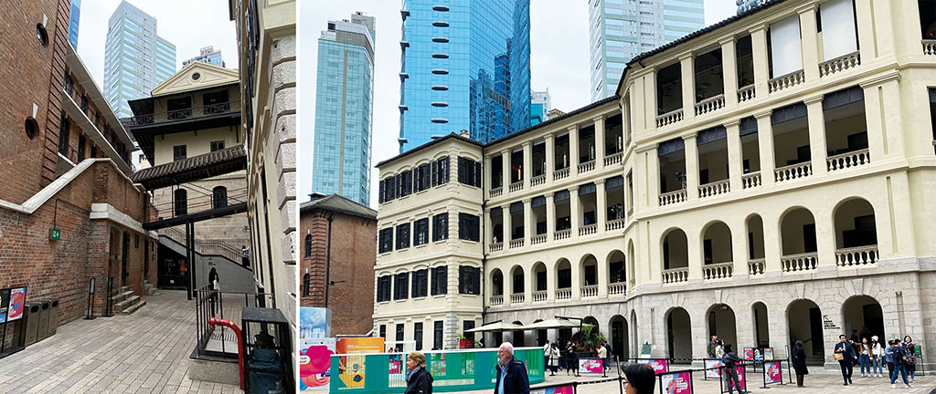 Viktorianisches Gef&auml;ngnis; historische Polizeizentralstation in Hongkong: heute Museums-, Kunst- und Kommerzzentrum