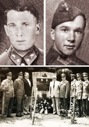 Mordopfer Josef B&ouml;hm und Johann Kastler; Gendarmeriegedenktag 1982