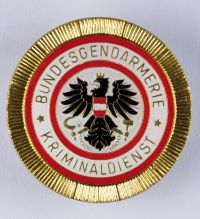 Kokarde des Kriminaldienstes der Bundesgendarmerie von 1973 bis 2005