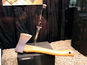 Doppelmord in Redlham: Tatwaffen des Franz S. (Exponat im Gendarmeriemuseum Scharnstein, Ober&ouml;sterreich)