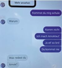 &Uuml;ber 90 Prozent der Amoktaten werden vorher angek&uuml;ndigt