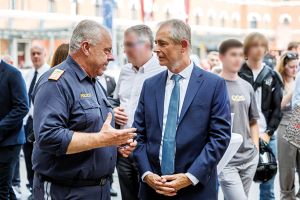 Jubil&auml;umsfeier: DSE-Direktor Bernhard Treibenreif, BMI-Generalsekret&auml;r Andreas Achatz