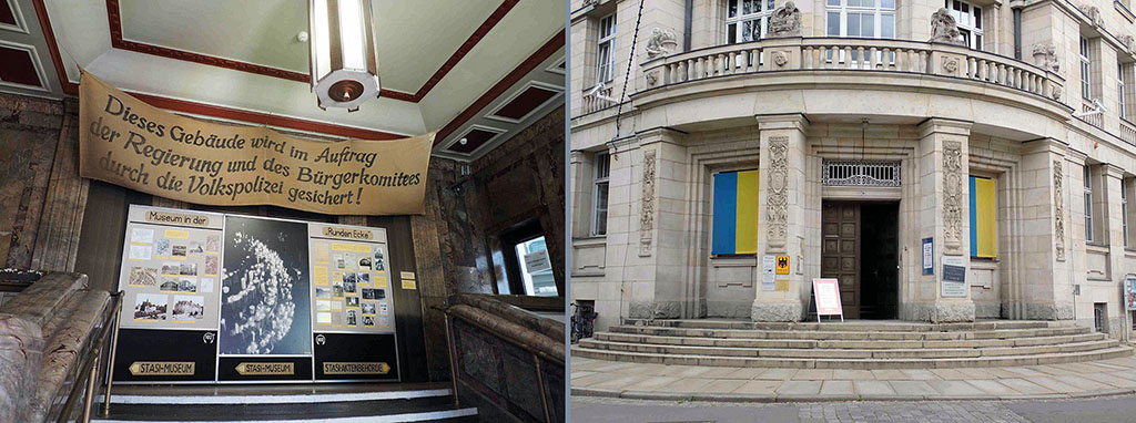Die Ausstellung in der ehemaligen Bezirksverwaltung f&uuml;r Staatssicherheit bietet mit ihren Objekten und Dokumenten Einblicke in Funktion, Arbeitsweise und Geschichte des Ministeriums f&uuml;r Staatssicherheit sowie der Besetzung durch die B&uuml;rger 1989