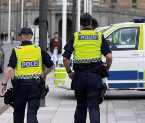 Heutige Polizeikr&auml;fte in Stockholm: Der Einsatz 1973 zur Befreiung der Geiseln wurde tagelang live &uuml;bertragen