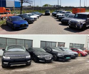 Von der Polizei sichergestellte veruntreute Leasingautos: Hinter Leasingbetrug stecken meist organisierte T&auml;tergruppen