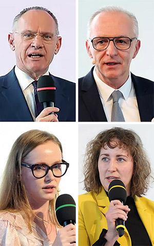 Sicherheitsgipfel: Gerhard Karner, Gerhard Christiner, Lena Schwarz, Naemi Loibl