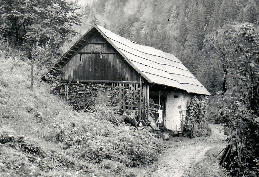 Pototschnigkeusche im W&ouml;lfnitzgraben bei Griffen: 1941 wurden sechs Mitglieder der Familie Verschnig erschlagen