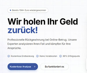 &bdquo;Recovery Scam&ldquo;: Angebliche Kanzleien versprechen Hilfe bei der R&uuml;ckholung verlorener Gelder &ndash; gegen Vorauszahlung. Oft folgt ein weiterer Verlust