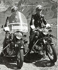 Motorradpatrouille der Gendarmerie