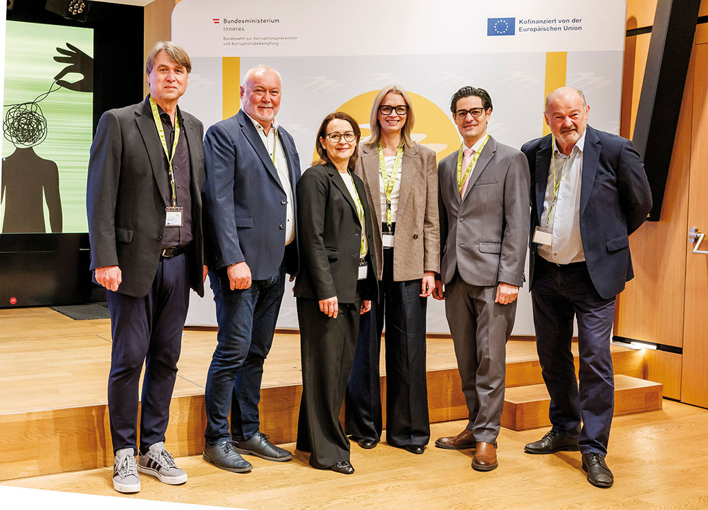Anti-Korruptionstag: Markus Pohlmann, Reinhard Zimmermann, Susanna Binder, Daniela Hatzl, Otto Kerbl, Thomas M&uuml;ller
