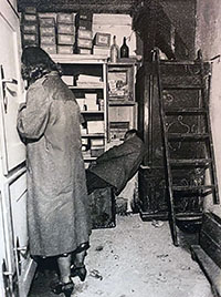 Tatrekonstruktion am 25. November 1952 am Tatort in der Alser Stra&szlig;e