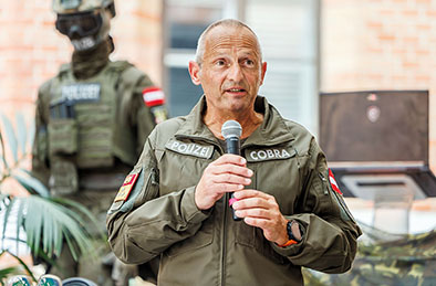 Detlef Polay war von April 2017 bis zu seiner Pensionierung Kommandant des Cobra-Standorts Wien